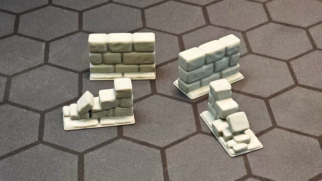 (Đã cũ) Masterful Dungeon Tiles v1 – Tấm tường module – Dùng cho đế 2x1 và 2x2 - Image 3