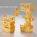 Print-in-Place Scissor Lift (Bàn nâng cắt kéo in nguyên khối không cần support!) - Thumbnail 1
