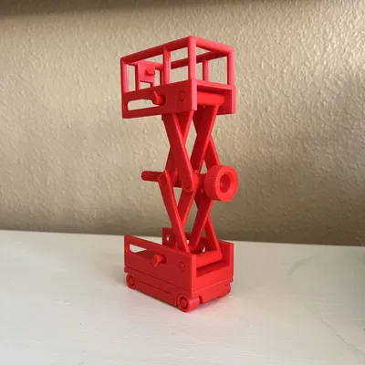 Print-in-Place Scissor Lift (Bàn nâng cắt kéo in nguyên khối không cần support!)