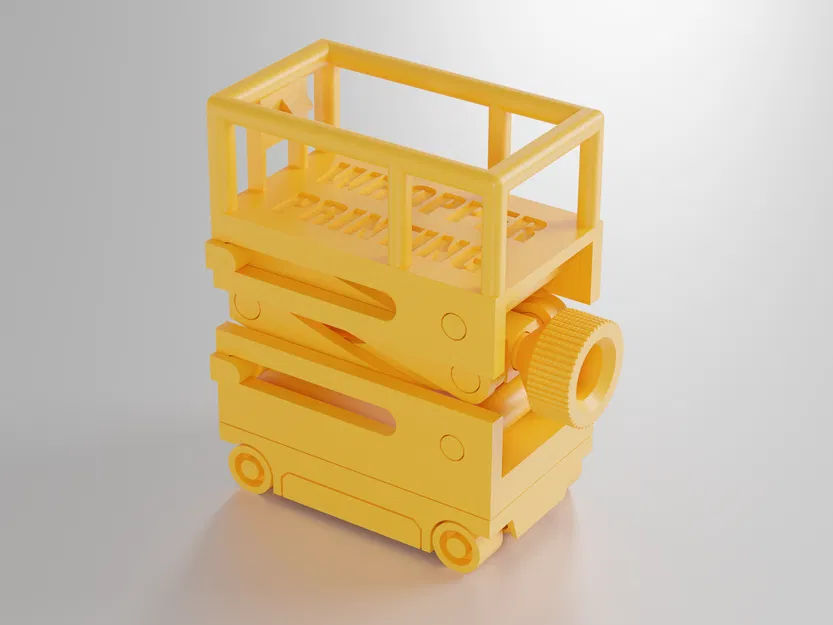 Print-in-Place Scissor Lift (Bàn nâng cắt kéo in nguyên khối không cần support!) - Image 3