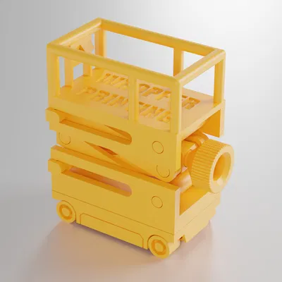 Print-in-Place Scissor Lift (Bàn nâng cắt kéo in nguyên khối không cần support!)