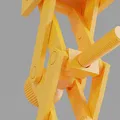Print-in-Place Scissor Lift (Bàn nâng cắt kéo in nguyên khối không cần support!) - Thumbnail 7