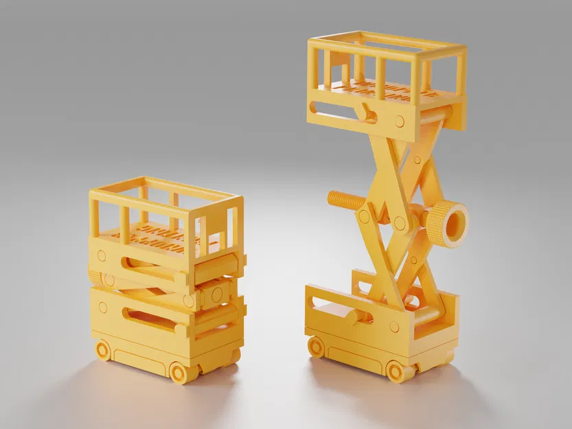 Print-in-Place Scissor Lift (Bàn nâng cắt kéo in nguyên khối không cần support!) - Image 10