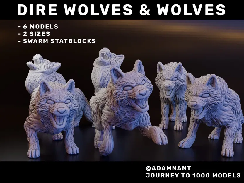 Direwolf / Bầy Sói (DND / TTRPG) - Image 1