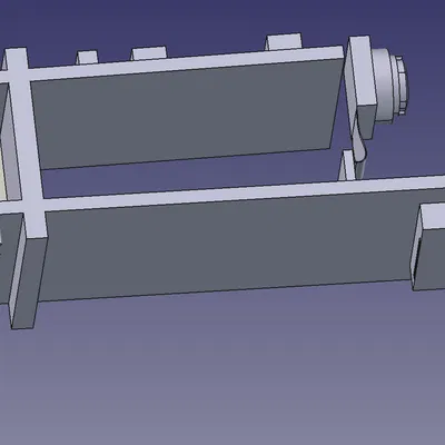 Mô hình 3D (Mock-up) cho bo mạch Waveshare ESP32-S3-ETH OV2640 CAM LAN RJ45 POE