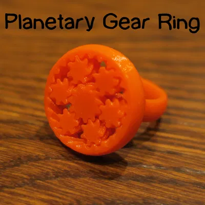 Nhẫn Xoay Bánh Răng Hành Tinh (Planetary Gear Fidget Ring)
