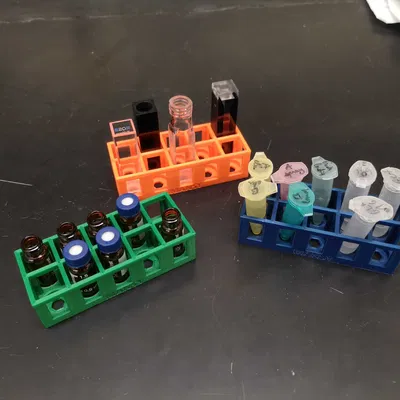 Giá đỡ Eppendorf, ống nghiệm và cuvette 10-30 vị trí (In 3D)