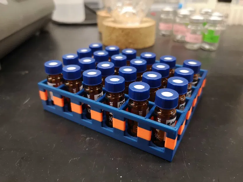 Giá đỡ Eppendorf, ống nghiệm và cuvette 10-30 vị trí (In 3D) - Image 4