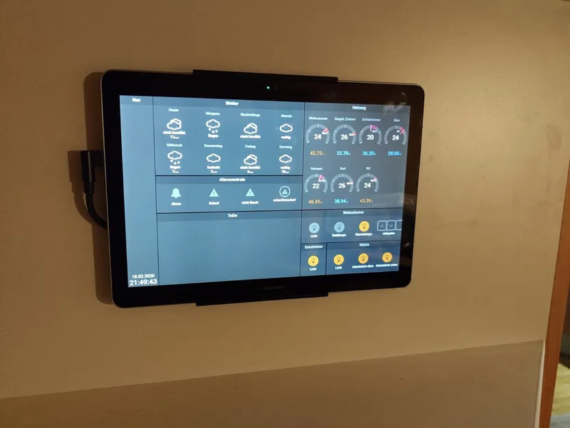 Giá treo tường cho Huawei Mediapad T3 10 inch - Thiết kế 3D tiện dụng - Image 2