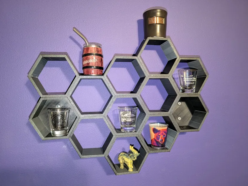 Kệ Lục Giác Trưng Bày Ly Shot - Image 1