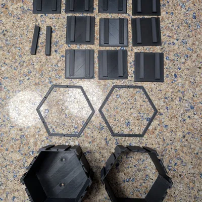 Kệ Lục Giác Trưng Bày Ly Shot