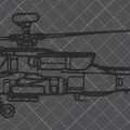 Mô hình trang trí tường trực thăng AH-64D Apache - File in 3D - Thumbnail 2