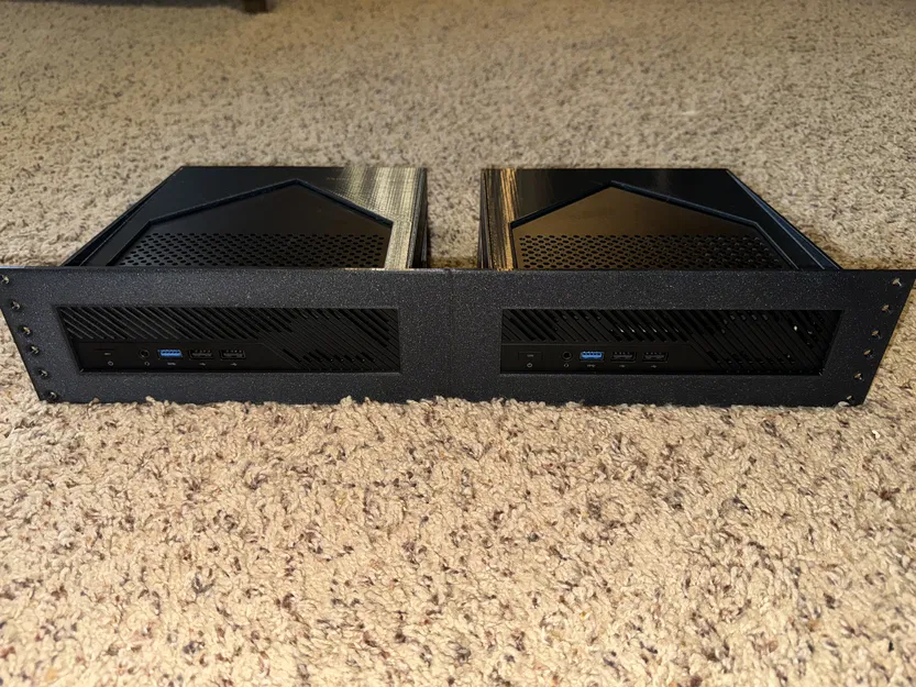 Khung Rack 2U kép cho Minisforum MS-01, MS-A2, MS-R1 - Image 1