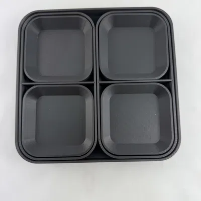 Hệ thống khay mô-đun cho Board Game (Khay nhỏ, lớn & khay xí ngầu kèm nắp)