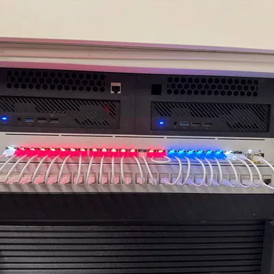 Khung gắn tủ rack 2U cho Minisforum MS-01 (10" & 19", có quạt & keystone)