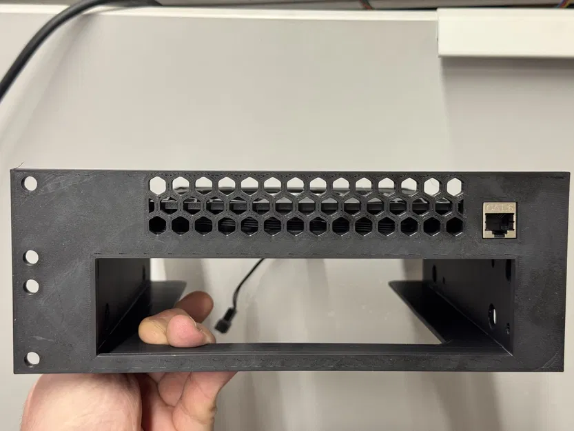 Khung gắn tủ rack 2U cho Minisforum MS-01 (10" & 19", có quạt & keystone) - Image 2