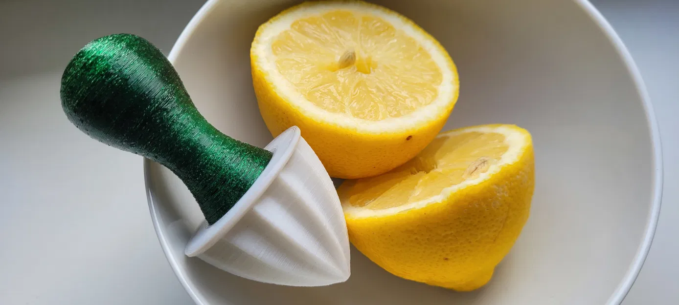 Dụng cụ vắt chanh cầm tay nhỏ gọn in 3D tiện lợi cho nhà bếp - Image 1