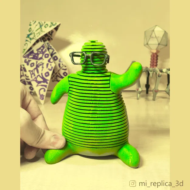 Flubber Spring & Flexi - Mô hình đồ chơi khớp nối linh hoạt, in nguyên khối - Image 6