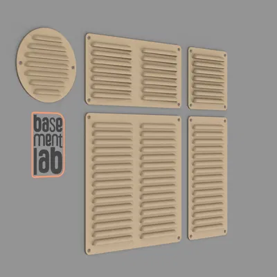 Lưới thông gió - Nắp đậy ống dẫn các kích thước 105mm, 210mm