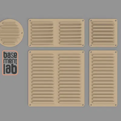 Lưới thông gió - Nắp đậy ống dẫn các kích thước 105mm, 210mm