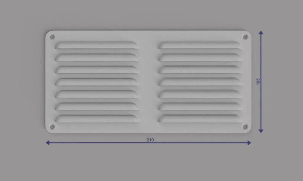 Lưới thông gió - Nắp đậy ống dẫn các kích thước 105mm, 210mm - Image 6