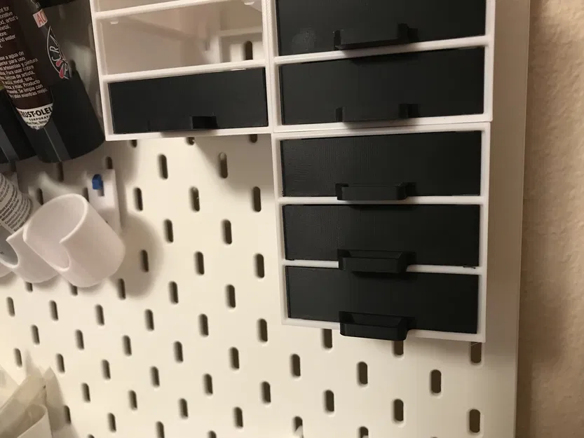 Tủ ngăn kéo 3 tầng mini cho bảng treo tường Skadis - Image 1