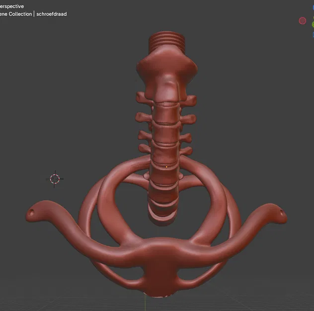 Giá treo tường hình cột sống cho mô hình sọ người - Image 4