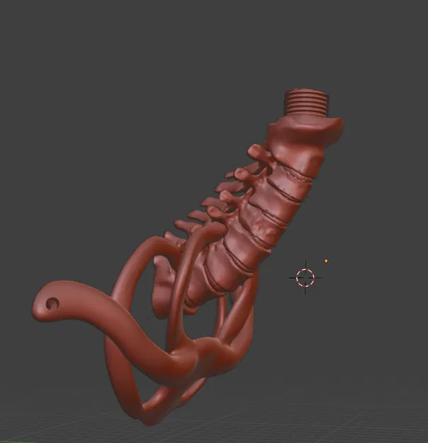 Giá treo tường hình cột sống cho mô hình sọ người - Image 5