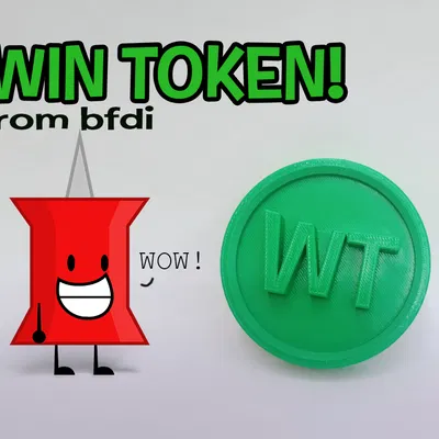 Mô hình Win Token BFDI – Tự in 3D làm vật phẩm trang trí cực chất