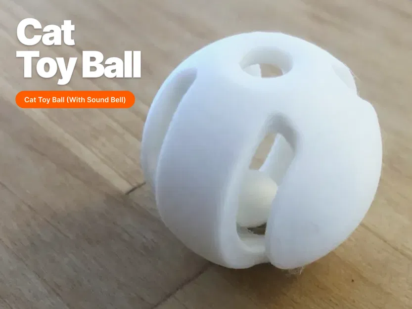 Đồ chơi bóng 3D cho mèo có âm thanh (Cat Toy Ball) - Image 1