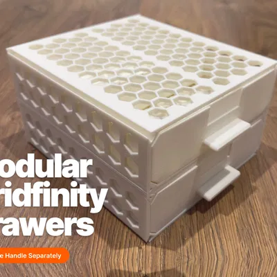 Ngăn kéo Modular Gridfinity – Tay cầm rời & Cải tiến độ khớp