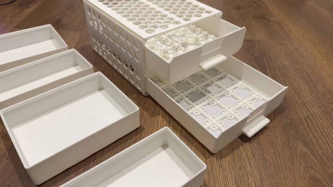 Ngăn kéo Modular Gridfinity – Tay cầm rời & Cải tiến độ khớp - Image 6