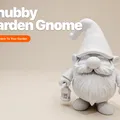 Tượng Chú Lùn Giữ Vườn (Gnome) Mập Mạp Cầm Đèn Lồng – Phong Cách Tối Giản - Thumbnail 1
