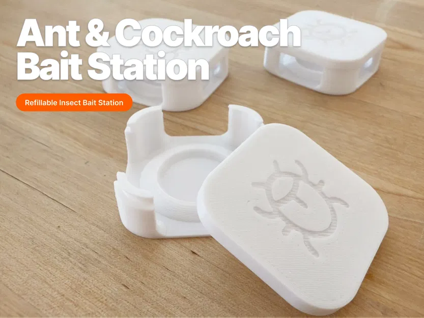 Trạm Bẫy Kiến & Gián – An toàn cho thú cưng, có thể nạp lại và tái sử dụng - Image 1