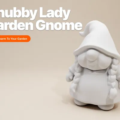 Tượng Bà Cụ Gnome Tròn Trĩnh – Mô Hình Trang Trí Vườn Tối Giản