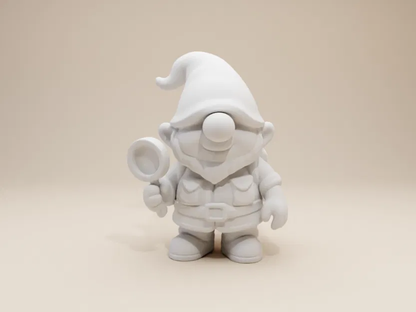 Chú Lùn Thám Hiểm Nhí – Tượng Gnome Bé Trai (Phong Cách Đất Sét Tinh Nghịch) - Image 2