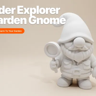Ông Già Gnome Thám Hiểm – Tượng Nhỏ Có Râu (Phong Cách Đất Sét Độc Đáo)