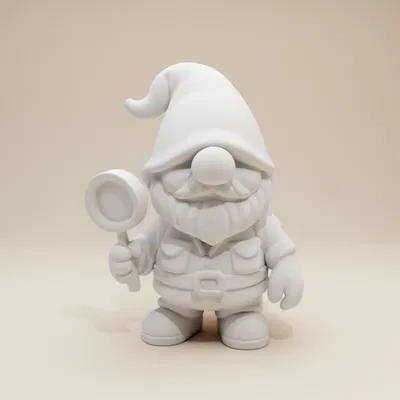 Ông Già Gnome Thám Hiểm – Tượng Nhỏ Có Râu (Phong Cách Đất Sét Độc Đáo)