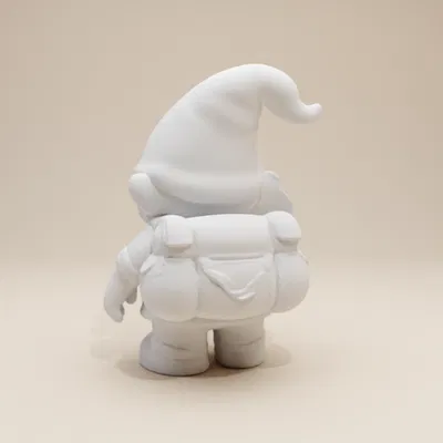 Chú Lùn Thám Hiểm Nhí – Tượng Gnome Bé Trai (Phong Cách Đất Sét Tinh Nghịch)