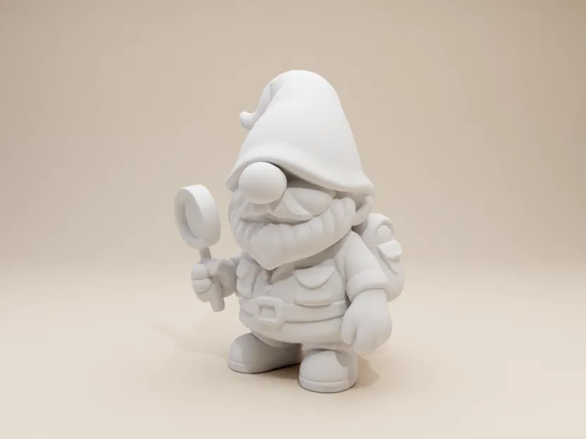 Ông Già Gnome Thám Hiểm – Tượng Nhỏ Có Râu (Phong Cách Đất Sét Độc Đáo) - Image 3