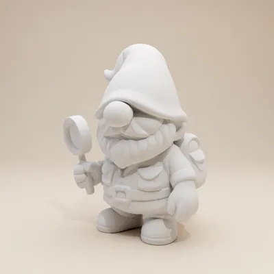 Ông Già Gnome Thám Hiểm – Tượng Nhỏ Có Râu (Phong Cách Đất Sét Độc Đáo)