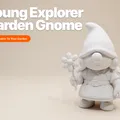 Tượng Gnome Nữ Thám Hiểm – Cô Bé Gnome (Phong Cách Đất Sét Thủ Công) - Thumbnail 1