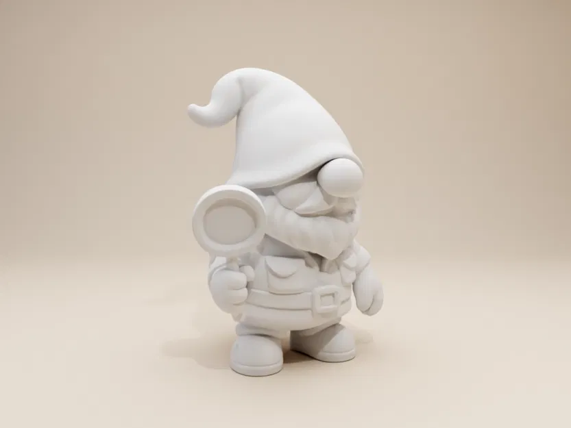 Ông Già Gnome Thám Hiểm – Tượng Nhỏ Có Râu (Phong Cách Đất Sét Độc Đáo) - Image 5