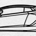 Mô hình treo tường Lamborghini Aventador SVJ trang trí siêu xe - Thumbnail 1