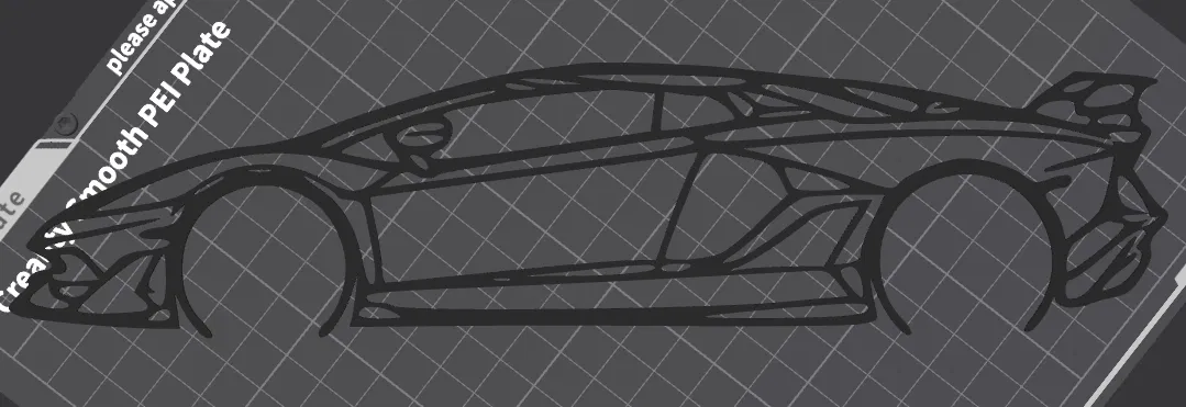 Mô hình treo tường Lamborghini Aventador SVJ trang trí siêu xe - Image 3