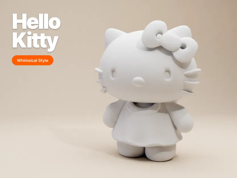 Mô hình Hello Kitty phong cách mơ mộng - Image 1