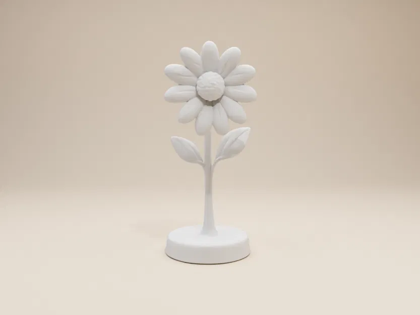 Mô hình hoa cúc Daisy – Thiết kế để tô màu kèm đế đứng - Image 2