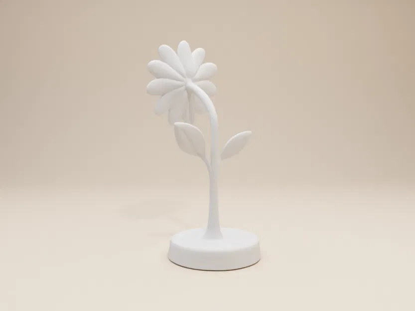 Mô hình hoa cúc Daisy – Thiết kế để tô màu kèm đế đứng - Image 4