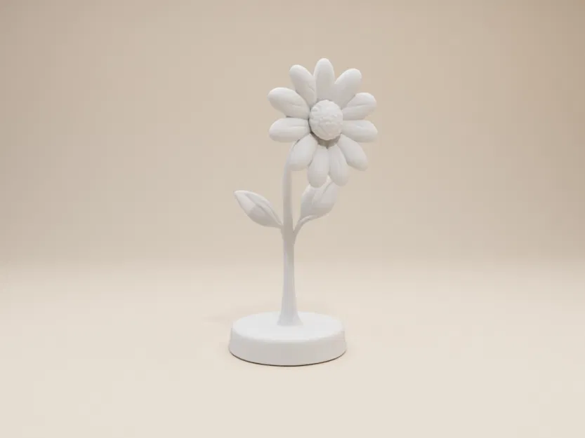 Mô hình hoa cúc Daisy – Thiết kế để tô màu kèm đế đứng - Image 5