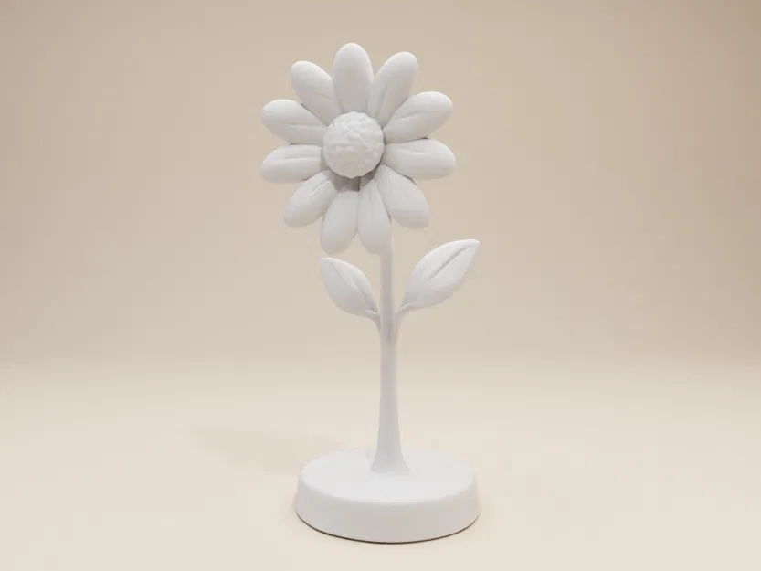 Mô hình hoa cúc Daisy – Thiết kế để tô màu kèm đế đứng - Image 6